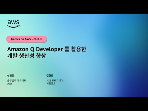 Amazon Q Developer 를 활용한 개발 생산성 향상