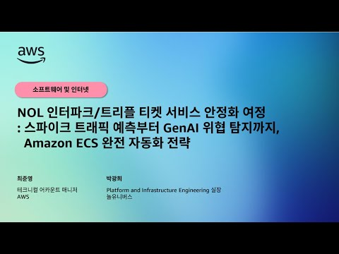 NOL 인터파크/트리플 티켓 서비스 안정화 여정: 스파이크 트래픽 예측부터 GenAI 위협 탐지까지, Amazon ECS 완전 자동화 전략