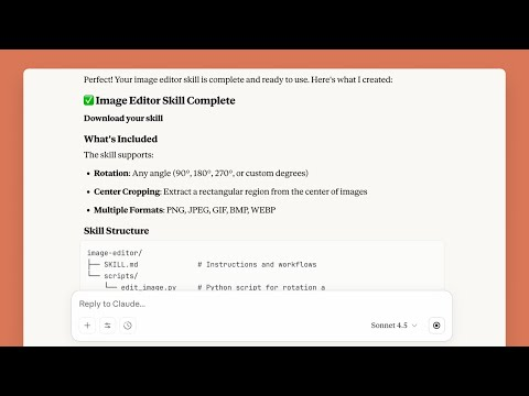 Creating custom Skills with Claude