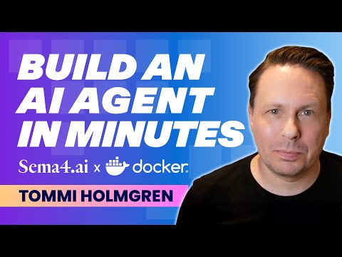 Build an AI Agent with Docker + Sema4.ai in Minutes