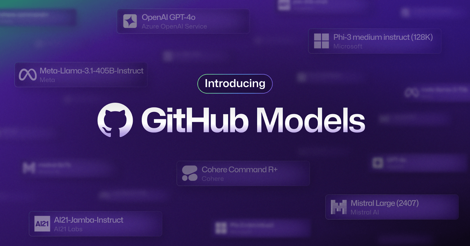 Introducing GitHub Models: A new generation of AI engineers building on GitHub