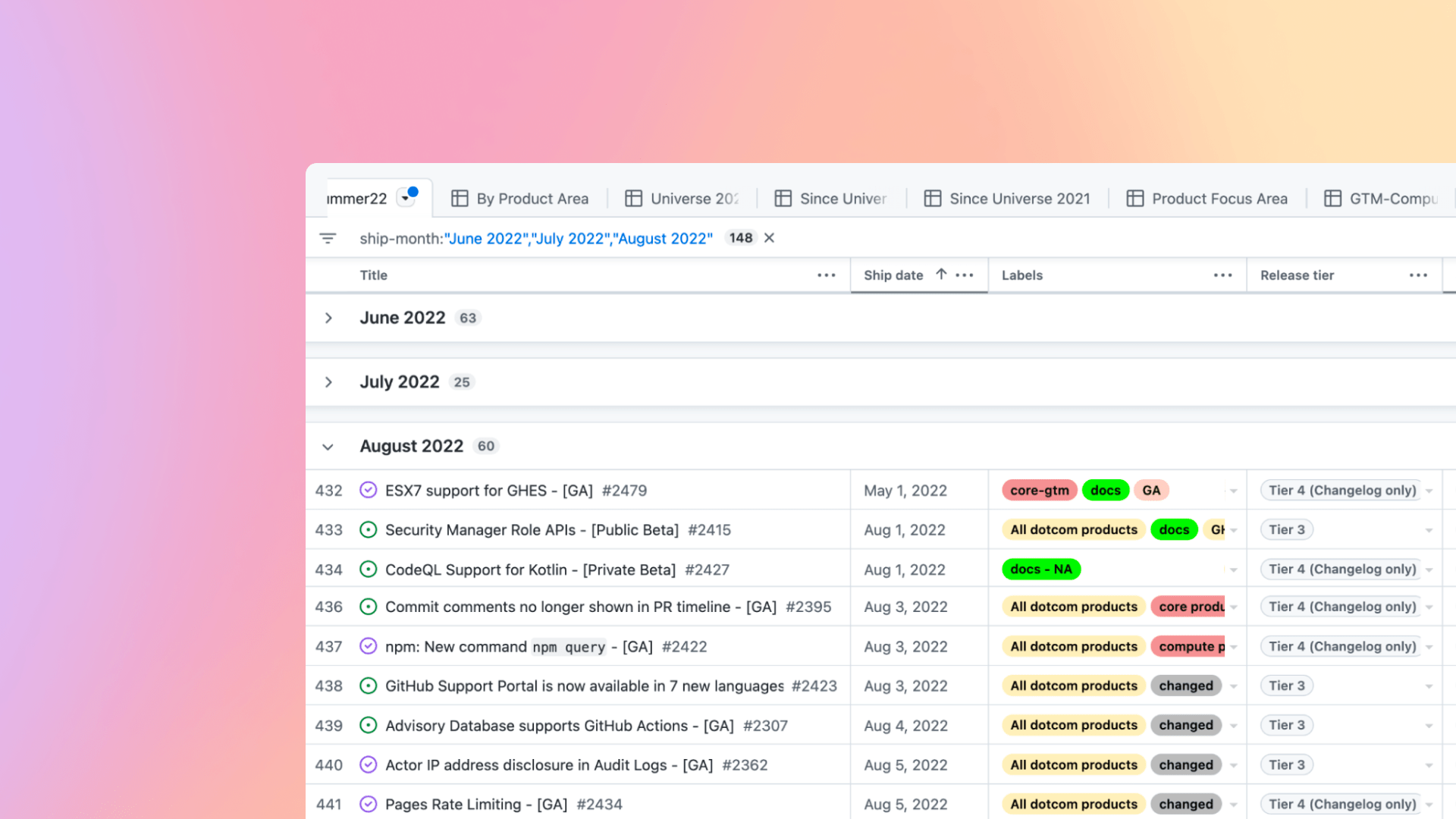 How GitHub coordinates product releases with GitHub Projects and GitHub Actions