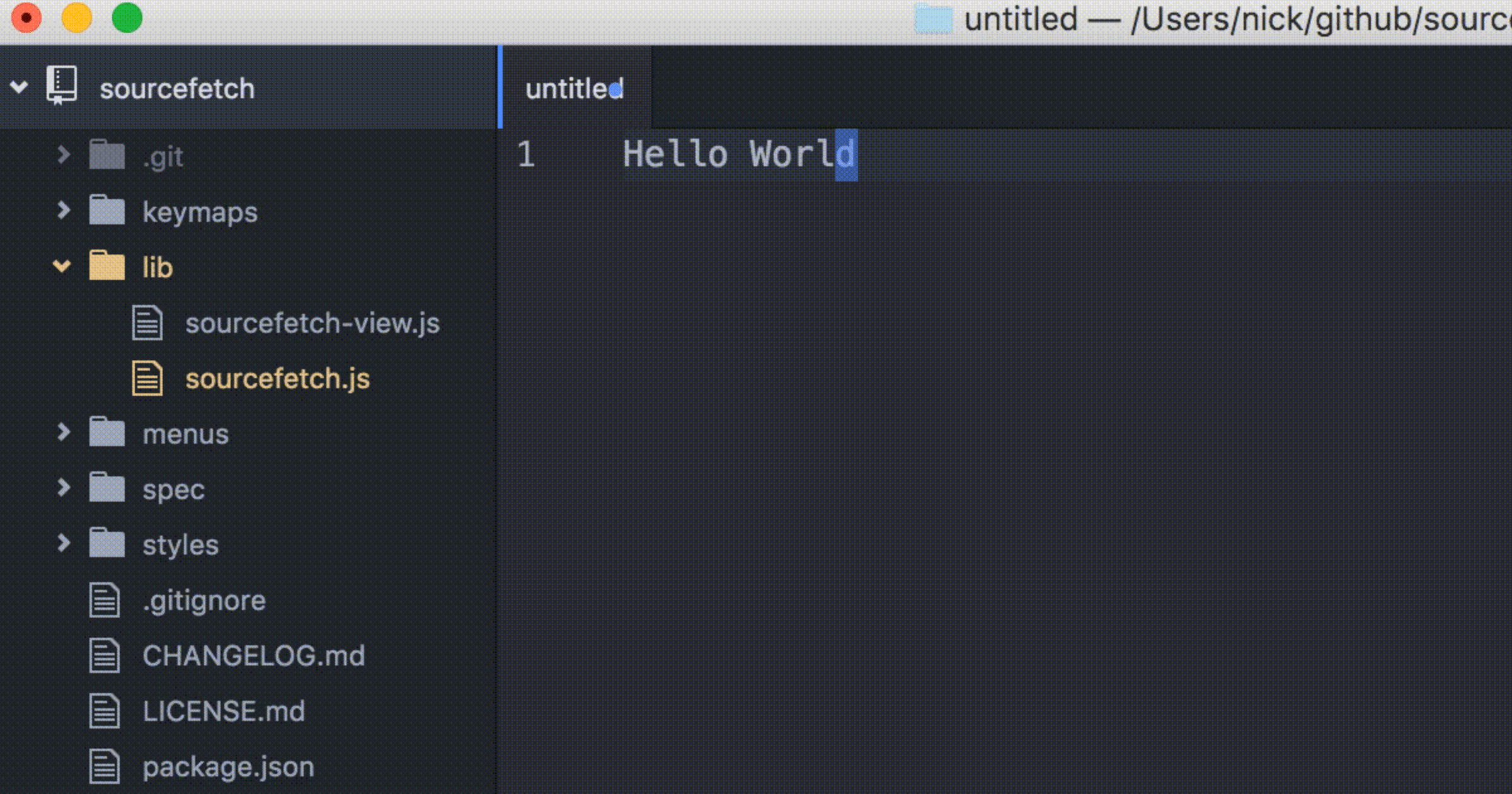 Building your first Atom plugin