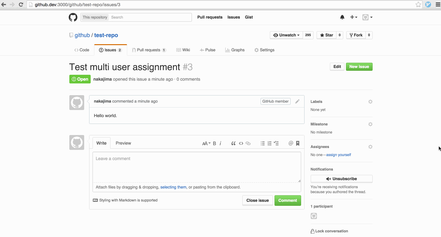 Multiple assignees on Issues and Pull requests