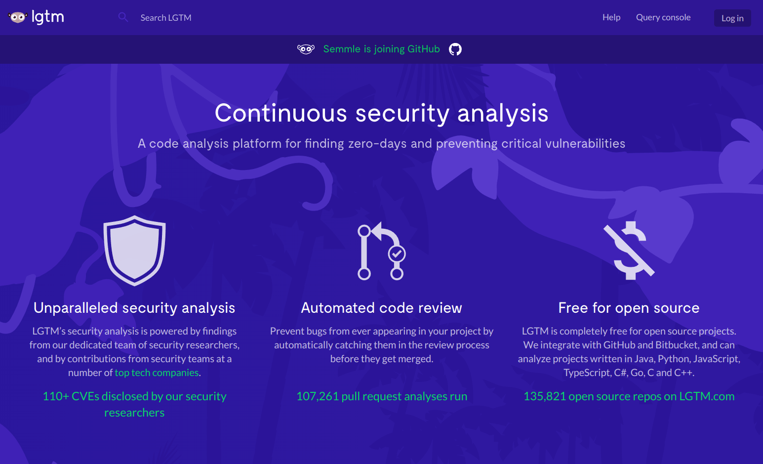 The next step for LGTM.com: GitHub code scanning!