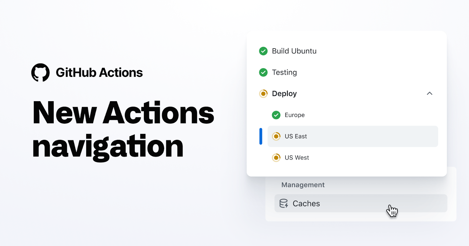 Improving navigation for GitHub Actions