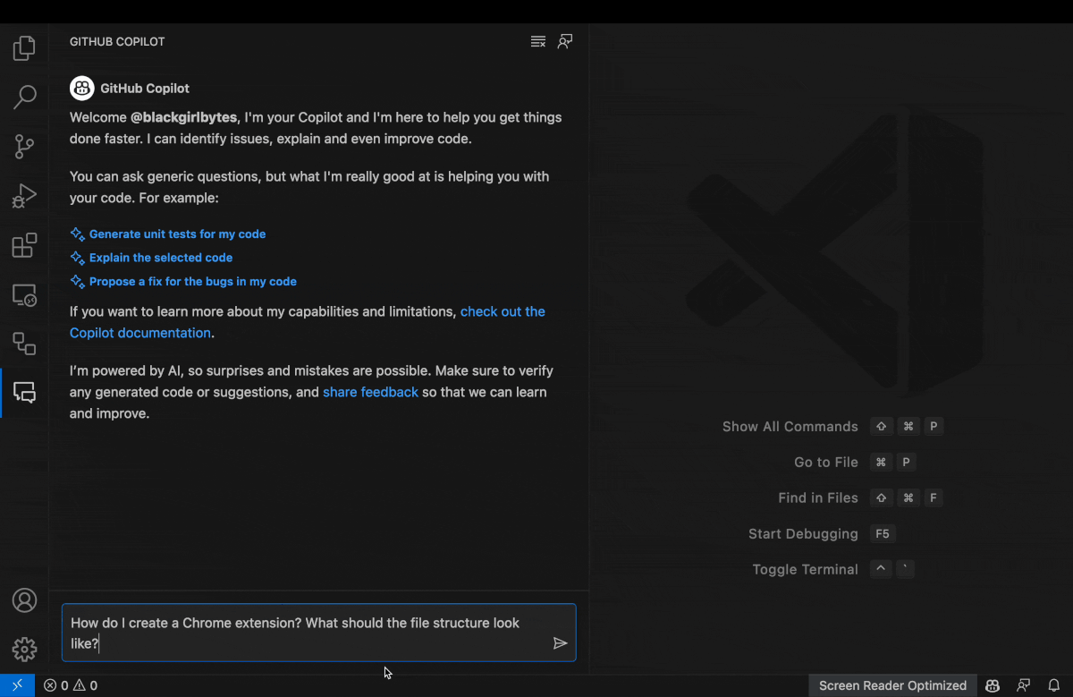 How I used GitHub Copilot to build a browser extension