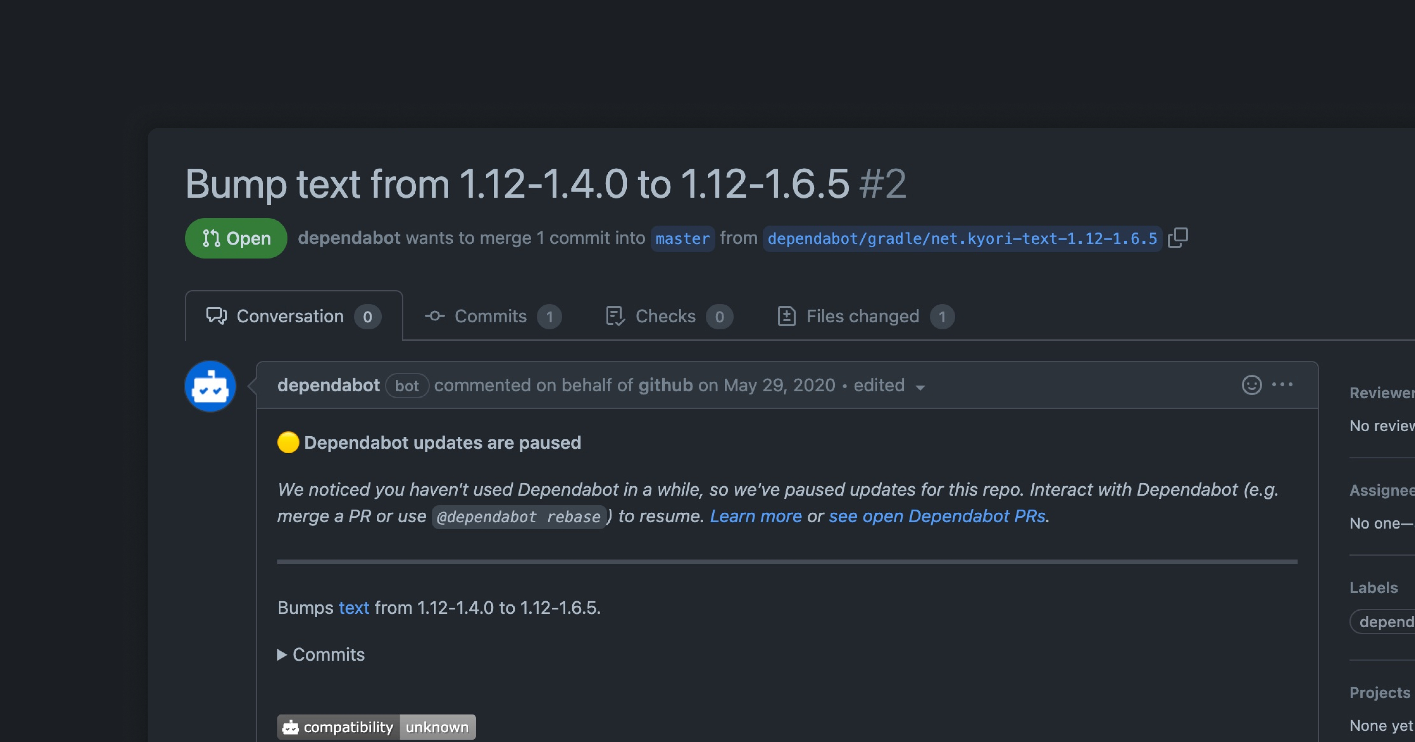 A smarter, quieter Dependabot