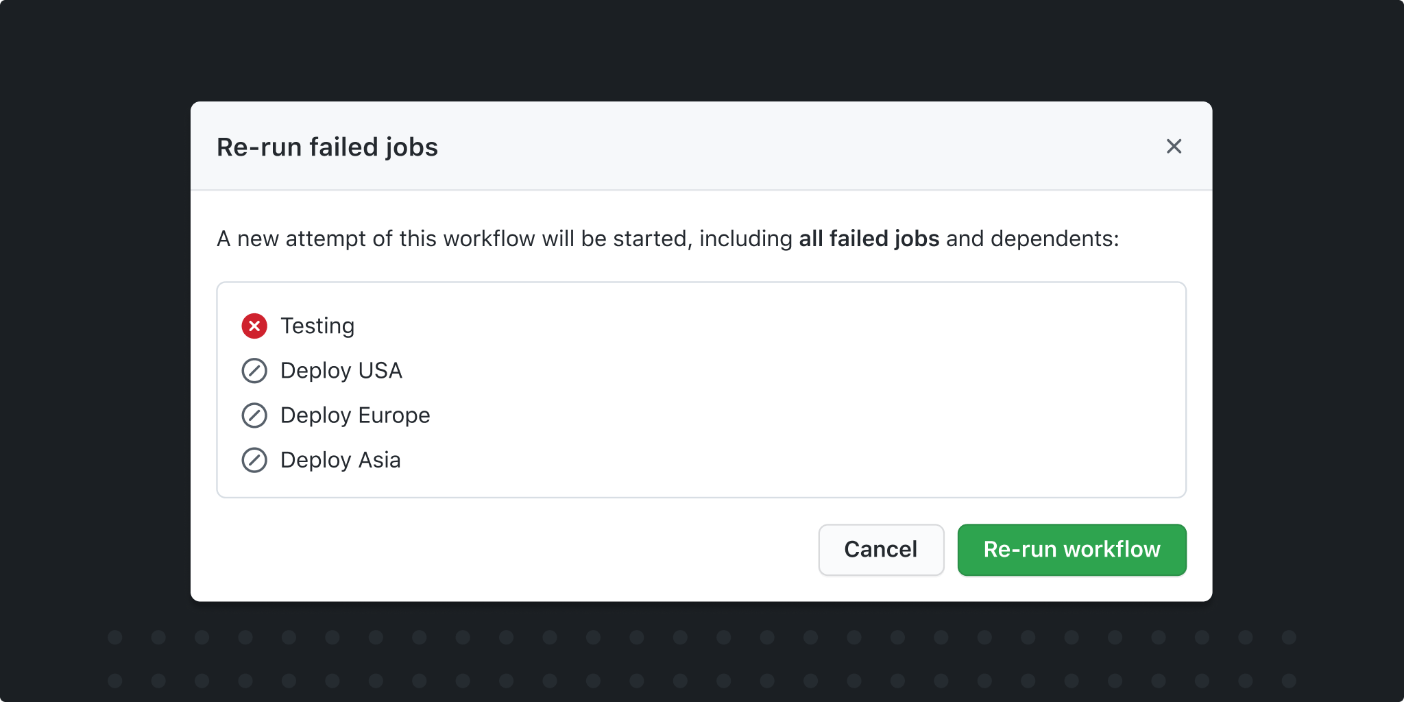 Save time with partial re-runs in GitHub Actions