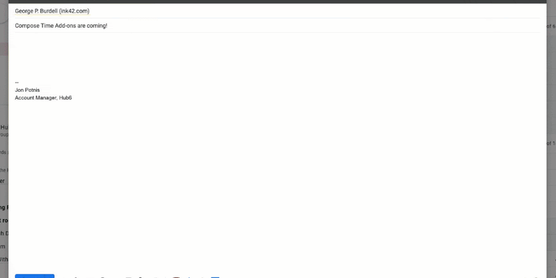 Enhancing Add-ons in Gmail with Compose-time functions