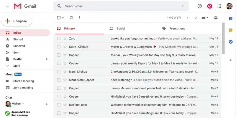 Building for a more productive inbox with AMP
