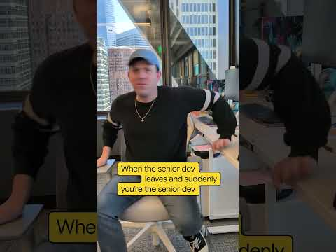 When you realize that you’re the senior dev now.