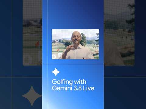 Real-time golf swing coaching with Gemini 3.8 Live