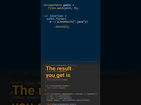 How can you stream the content of a directory? - Cracking the Java Coding Interview #javacoding