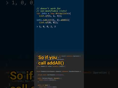 How can you insert a list into another list? Cracking the Java Coding Interview #javacoding #javatip