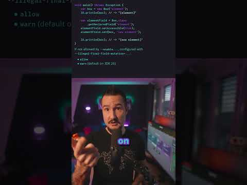 Reflective Final Field Mutation in #Java 26 #IJN #Coding
