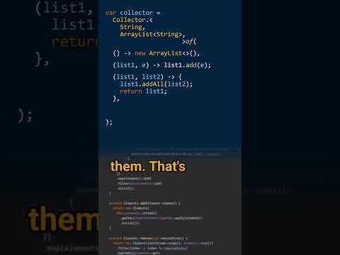What are the components of a Collector? - Cracking the Java Coding Interview #javacoding #javatips