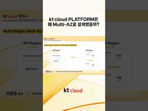 kt cloud PLATFORM은 왜 Multi-AZ로 설계했을까?