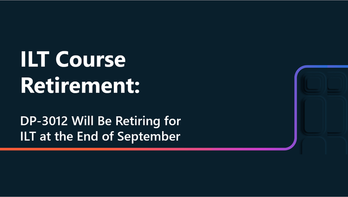 Course Retirement Announcement: DP-3012