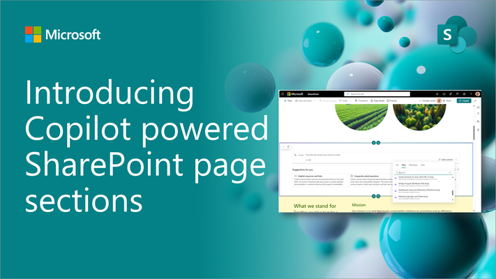 SharePoint Pages: Introducing Sections with AI
