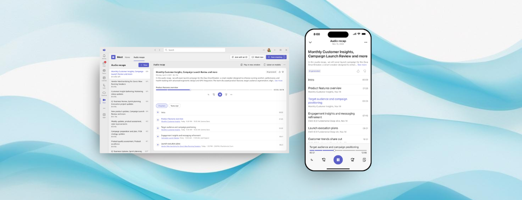 Listen to an audio recap of your meetings in Teams