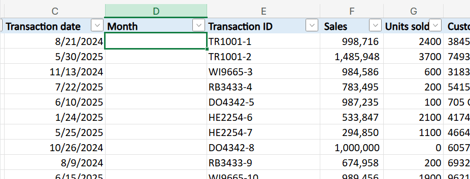 Introducing formula completion - A new way to write formulas in Excel using Copilot