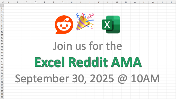 🎉 Excel Turns 40! Join Our Reddit AMA 🎉