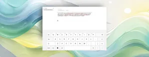 Touch keyboard appears automatically in OneNote on Windows