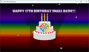 The 17th Anniversary of Small Basic