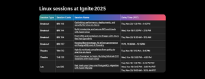 Linux on Azure at Microsoft Ignite 2025: What’s New, What to Attend, and Where to Find Us