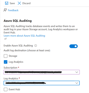Step-by-Step Guide: Route Azure SQL Audit Logs to Multiple Log Analytics Workspaces