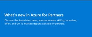 November Update: What's new in Azure for Partners