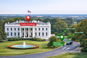 Azure Maps: Understanding View vs. Routing Coordinates