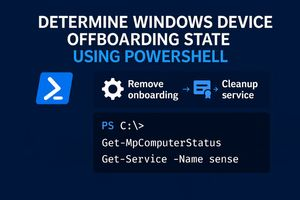 Determine Defender for Endpoint offboarding state of Windows machines using PowerShell