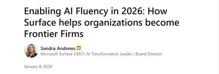ICYMI: Enabling AI Fluency in 2026 with Surface Copilot+ PCs