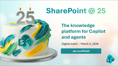 Join us for the SharePoint at 25 Birthday Event