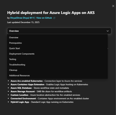 Azure Arc Jumpstart Template for Hybrid Logic Apps Deployment