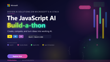 The JavaScript AI Build-a-thon Season 2 starts March 2!