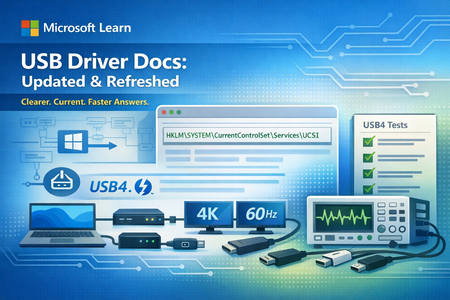USB Driver Documentation Updates on UCSI, USB4 Testing