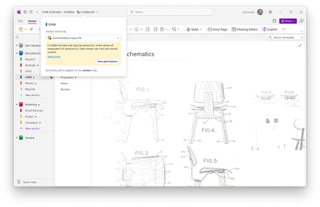 Sensitivity Labels in OneNote Now Generally Available