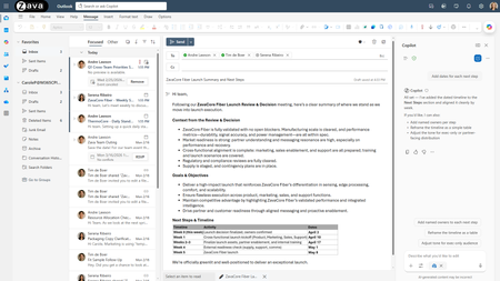 Copilot in Outlook: New agentic experiences for email and calendar