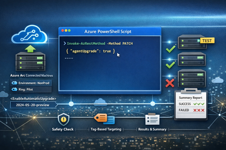 Bulk enable Azure Arc Connected Machine Agent Automatic Upgrade (Tag Scoped) with Azure Cloud Shell