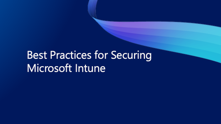 Microsoft Intune 보안을 위한 모범 사례