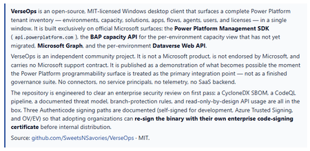 Power Platform 테넌트 인벤토리 — API 우선 관리 인터페이스를 소개하는 커뮤니티 쇼케이스