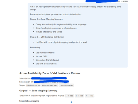 SRE.AZURE.COM 에이전트를 활용한 Azure 가용성 영역 매핑 및 VM 복원력 분석 가이드