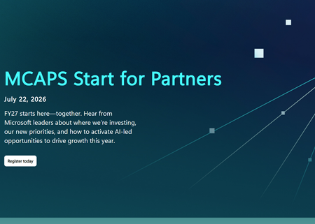 MCAPS Start for Partners 2026년 7월 22일 – 2027 회계연도를 힘차게 시작하세요!