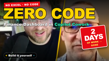 Copilot Cowork에서 재무 대시보드 구축하기 (아이디어 코치 → 리서처 → 구축)