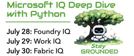Python을 활용한 Microsoft IQ 사용법에 관한 무료 라이브 스트리밍 시리즈에 참여하세요