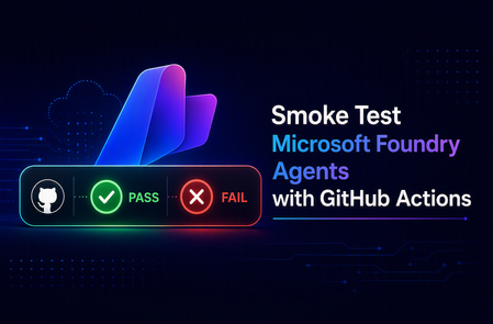 GitHub Actions를 사용하여 Microsoft Foundry 에이전트 스모크 테스트 수행하기