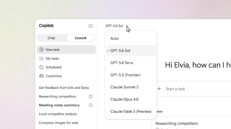 오늘부터 이용 가능: Microsoft 365 Copilot의 OpenAI GPT-5.6
